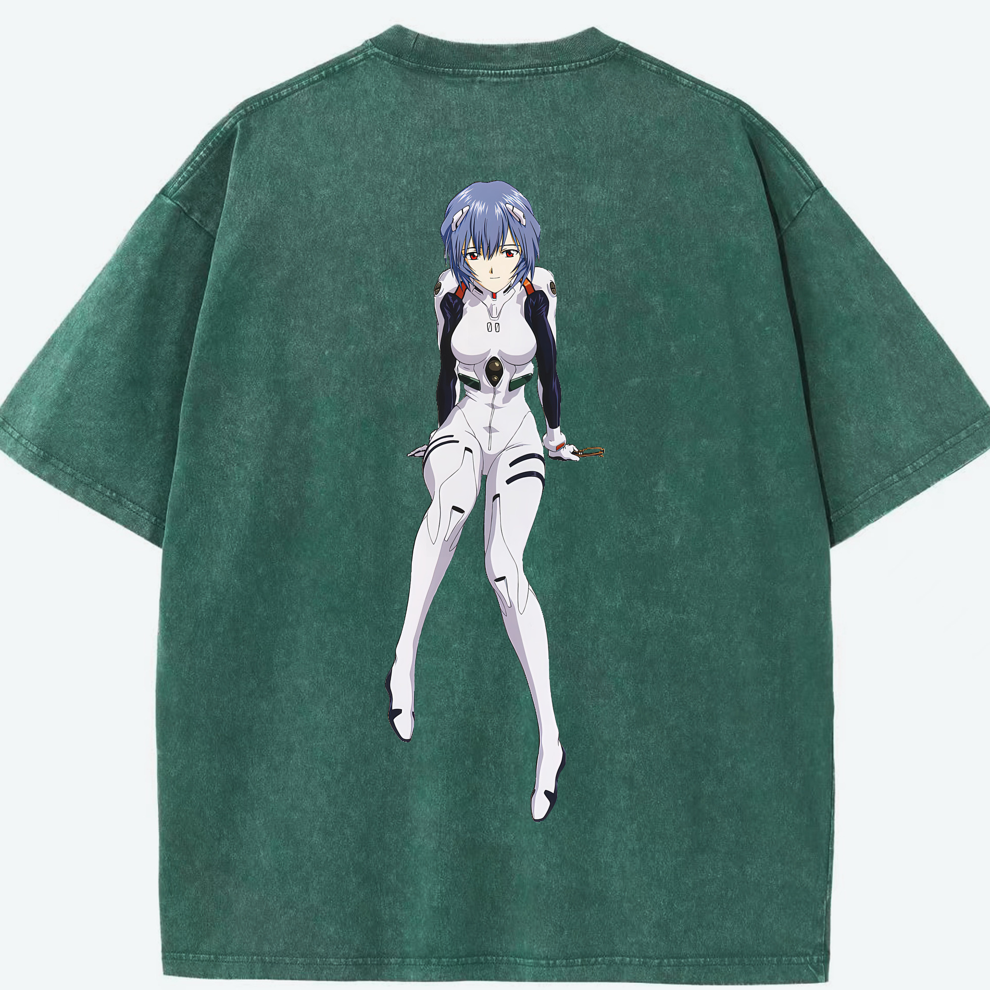 （画像用） EVA 新世紀エヴァンゲリオン 綿100% ヴィンテージ風 半袖Tシャツ（背面プリント）